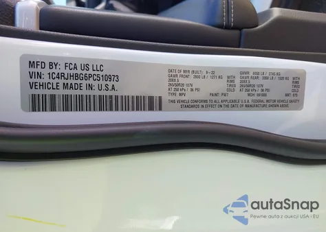 2023 Jeep Grand Cherokee Limited 4X4 z USA, uszkodzony, nr VIN 1C4RJHBG6PC510973